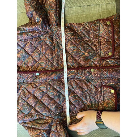 Talbots Paisley print puffer jacket - Picture 6 of 8